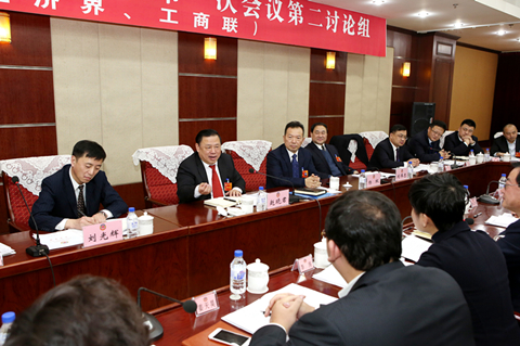 赵晓君杨枫参加市政协八届一次会议分组讨论